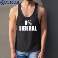 0 Zero Percent Liberal Anti Liberal Tank Top