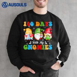 100 Days With My Gnomies 100th Day Of School Gnome Lovers Sweatshirt