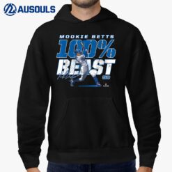 100 Percent Beast Mookie Betts Los Angeles MLBPA Hoodie