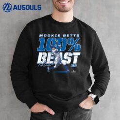 100 Percent Beast Mookie Betts Los Angeles MLBPA Sweatshirt