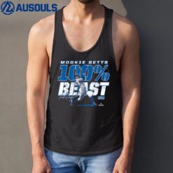 100 Percent Beast Mookie Betts Los Angeles MLBPA Tank Top