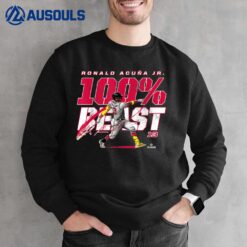 100 Percent Beast Ronald Acuna Jr Atlanta MLBPA Sweatshirt