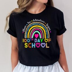 100th Day Of School Teacher - 100 Days Smarter Rainbow T-Shirt