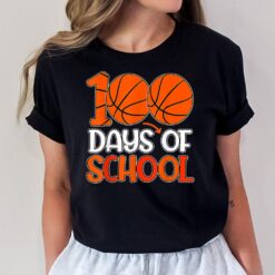 100th Day Student Boys Girls Basketball 100 Days Of School T-Shirt