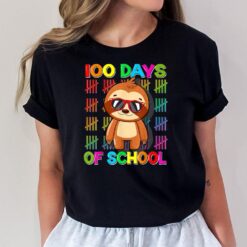 100th Day of School Sloth Design 100 Days School Sloth Lover T-Shirt
