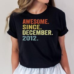 10 Year Old Awesome Since December 2012 10th Birthday Boy T-Shirt