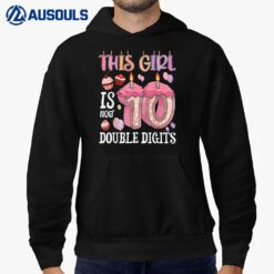 10 year old girl gifts ideas 10th birthday Double digits Hoodie