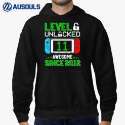 11 Year Old Boy Level 11 Unlocked Awesome 2012 11th Birthday Hoodie