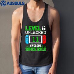 11 Year Old Boy Level 11 Unlocked Awesome 2012 11th Birthday Tank Top