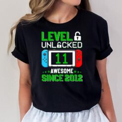 11 Year Old Boy Level 11 Unlocked Awesome 2012 11th Birthday T-Shirt