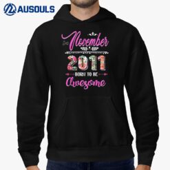 11 Year Old Gifts 11th Birthday Girl Awesome November 2011 Hoodie