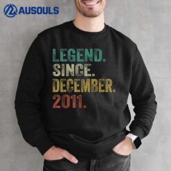 11 Year Old Legend Since December 2011 11th Birthday Boy Sweatshirt