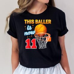 11 Years Old 11th Birthday Basketball Gift For Boys Party T-Shirt