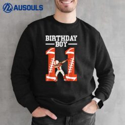 11 Years Old Boy Football Player 11th Football Birthday Boys Sweatshirt