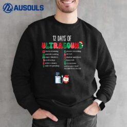 12 Days Of Ultrasound Tech Sonographer Christmas Women Men Sweatshirt