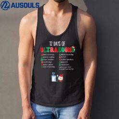 12 Days Of Ultrasound Tech Sonographer Christmas Women Men Tank Top