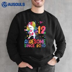 12 Year Old Gifts Girls ns Dabbing Unicorn 12th Birthday Sweatshirt