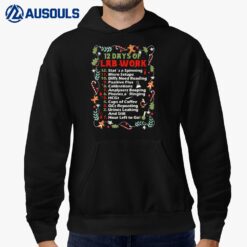 12 days of lab technician Christmas funny medical laboratory Hoodie