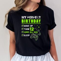 12th Perfect Birthday Boys Gaming 12 Years Old Gifts Gamer T-Shirt