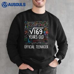 13 Birthday Official nager Boy 13yr Math 13th Birthday Sweatshirt