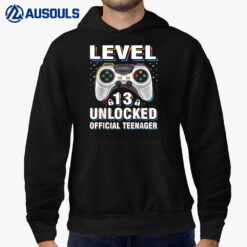 13th Birthday Boy Level 13 Unlocked Official nager Hoodie