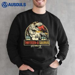 13th Birthday Dinosaur 13 Year Old Boys Awesome Since 2010 Sweatshirt