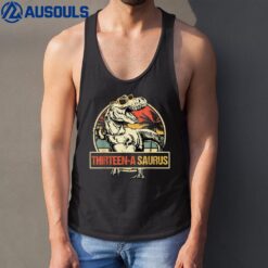 13th Birthday Dinosaur 13 Year Old Boys Awesome Since 2010 Tank Top