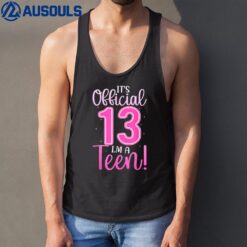 13th Birthday Girls 13 Years Teen Teenager Birthday Shirt Tank Top