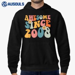 14th Birthday Gifts Awesome Since 2008 14 Years Old Boy Girl Hoodie
