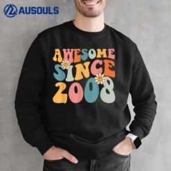 14th Birthday Gifts Awesome Since 2008 14 Years Old Boy Girl Sweatshirt