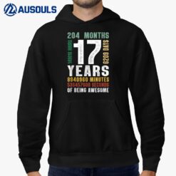 17 Year Old 17th Birthday Gift Boys Girls Official nager Hoodie