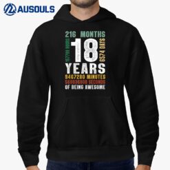 18 Year Old 18th Birthday Gift Boys Girls Official nager Hoodie