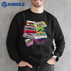 1980 80's Kid Vintage Generation Eighties Cassette Tape Sweatshirt