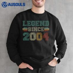 19 Years Old Legend Since 2004 19th Birthday Sweatshirt