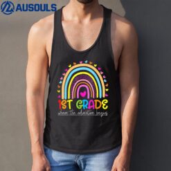 1st Grade Rainbow Teacher Team First Grade Squad Tank Top