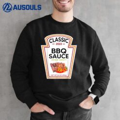 2022 BBQ Sauce Ketchup Barbeque Halloween Costume Couples Sweatshirt