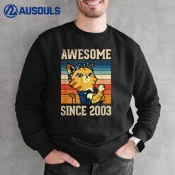 20 Year Old Awesome Since 2003 20th Birthday Gift Girl Women Sweatshirt