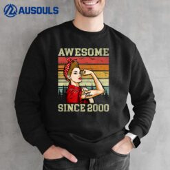 22 Year Old Awesome Since 2000 22nd Birthday Women Gifts Sweatshirt