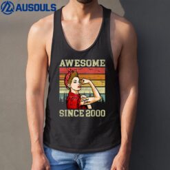 22 Year Old Awesome Since 2000 22nd Birthday Women Gifts Tank Top