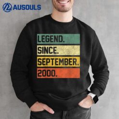 22 Years Old Gifts 22nd Birthday Legend Since September 2000 Sweatshirt