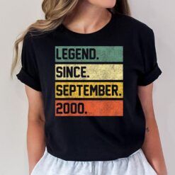 22 Years Old Gifts 22nd Birthday Legend Since September 2000 T-Shirt