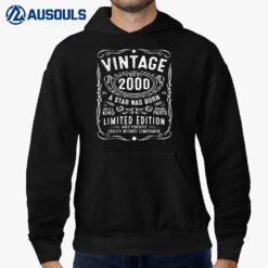 23 Year Old Gifts Vintage 2000 Made In 2000 23rd Birthday Hoodie