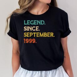 23 Years Old Gifts Legend Since September 1999 23rd Birthday T-Shirt