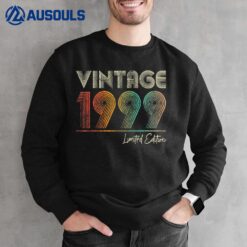 24 Year Old Vintage 1999 24th Birthday Gifts for Women Men Sweatshirt