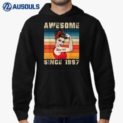 25 Year Old Awesome Since 1997 25th Birthday Gift Hoodie