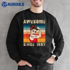 25 Year Old Awesome Since 1997 25th Birthday Gift Sweatshirt