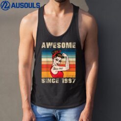 25 Year Old Awesome Since 1997 25th Birthday Gift Tank Top