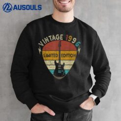 26 Years Old Gift Vintage 1996 Guitar Lo Ver 26th Birthday Sweatshirt