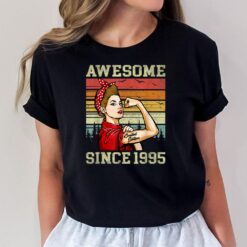 27 Year Old Awesome Since 1995 27th Birthday Women Gifts T-Shirt