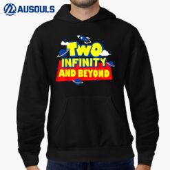 2 Year Old Two Infinity And Beyond 2nd Birthday Boys Girls Hoodie